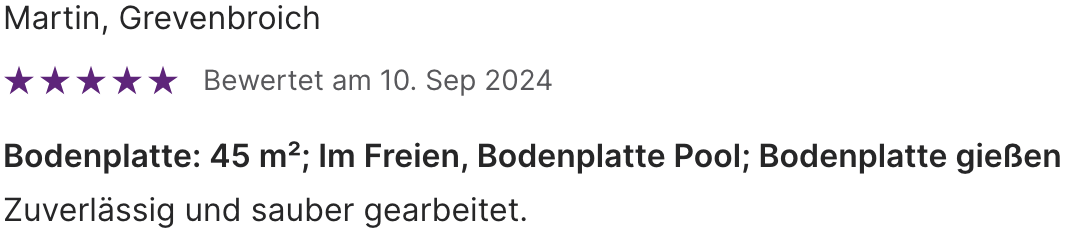 Kundenbewertung 18